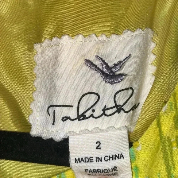 Anthropologie Tabitha sleeveless dress - zip up - size 2 - bright - embroidered - Picture 4 of 7